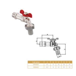 ROBINET JARDIN M PAPILLON 15X21 SOPAL