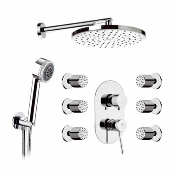 MITIGEUR DOUCHE ENCASTRE AVEC INVERSEUR QUBIKA N93S02 REMER