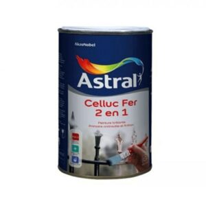 LAQUE ASTRAL CELLUC FER 2 EN 1 NOIR 1KG