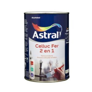 LAQUE ASTRAL CELLUC FER 2 EN 1 BLANC 1KG