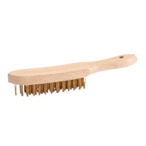 BROSSE METALIQUE A MANCHE BOIS GM