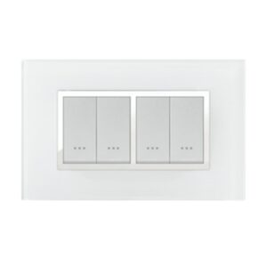 PLAQUE STIEL ALPHA 707-4VB 4 MODULE