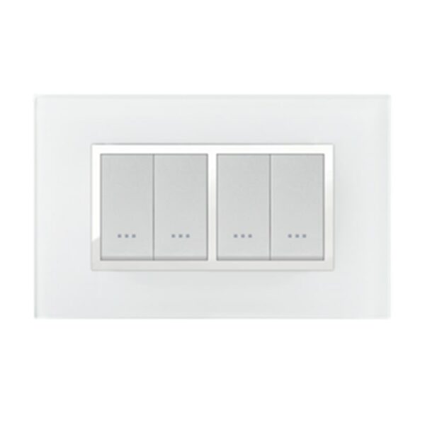 PLAQUE STIEL ALPHA 707-4VB 4 MODULE