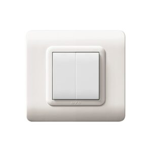 PLAQUE SOMEF 44P32B 2T CARRE BLANC