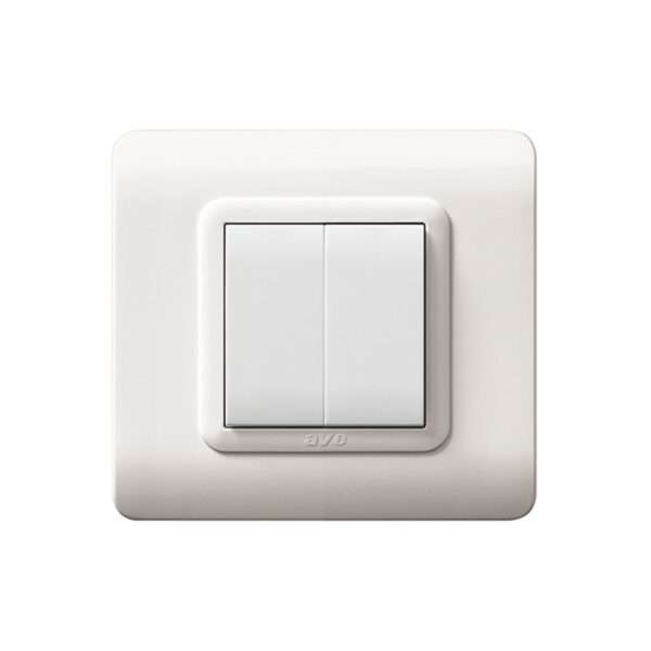 PLAQUE SOMEF 44P32B 2T CARRE BLANC