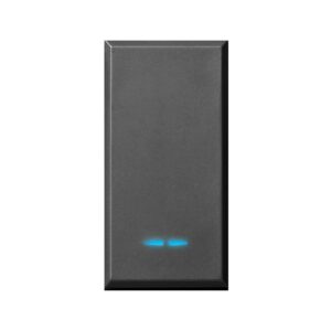 INTERRUPTEUR SOMEF SIMPLE ALLUM 445001 NOIR META