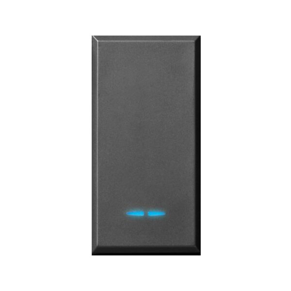 INTERRUPTEUR SOMEF SIMPLE ALLUM 445001 NOIR META