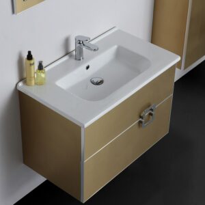 MEUBLE SALLE DE BAIN ECLAT 60CM GOLD 395 AVEC COLONNE SANIMEUBLE