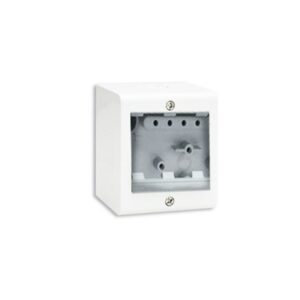 BOITE APPARENTE 02 MODULE SOMEF BLANC