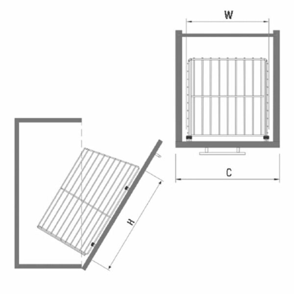 PANIER POUR LINGE STARAX 35CM REF S8112C – Image 2