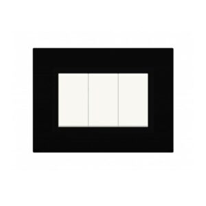 PLAQUE SOMEF NOVA 45PLN03NL 3 MODULE NOIR