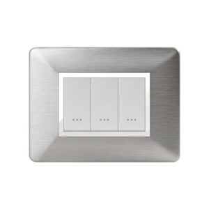 PLAQUE STIEL ALPHA 706-3T 3 MODULE TITANIUM