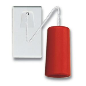 BOUTON POUSSOIR A TIRETTE 45B17 SOMEF BLANC