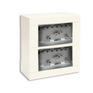 BOITE APPARANTE 06 MODULE SOMEF IVOIRE