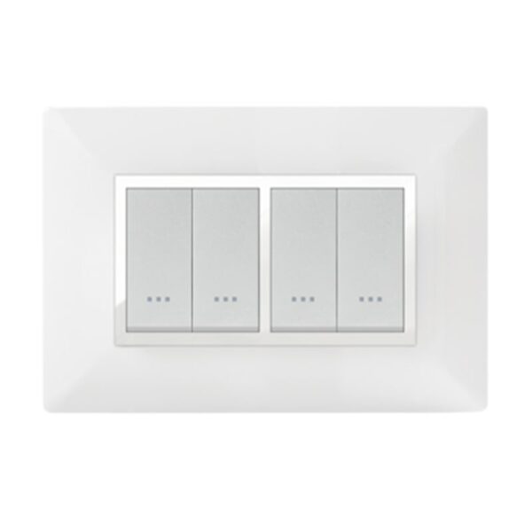 PLAQUE STIEL ALPHA 703-4BC 4 MODULES