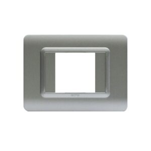 PLAQUE SOMEF 44PY02AO 2P+T GRIS SATINE