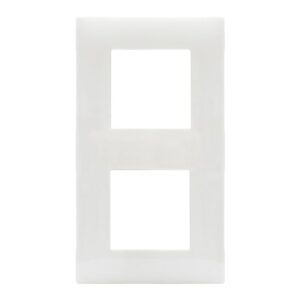 PLAQUE SOMEF CARRE 44PJ34B 2X2 BLANC TOTAL