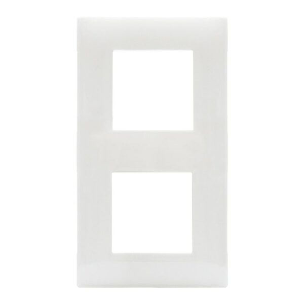 PLAQUE SOMEF CARRE 44PJ34B 2X2 BLANC TOTAL