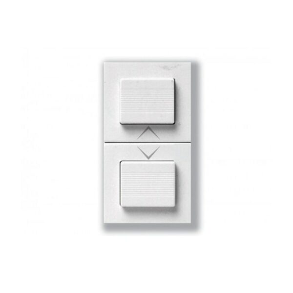 BOUTON DOUBLE POUR VOLET ROULANT 45B56 SOMEF BLANC
