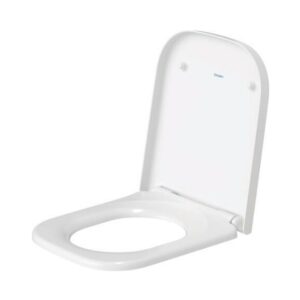 ABATTANT DURAVIT HAPPY DAY BLANC CHARNIERERES INOX