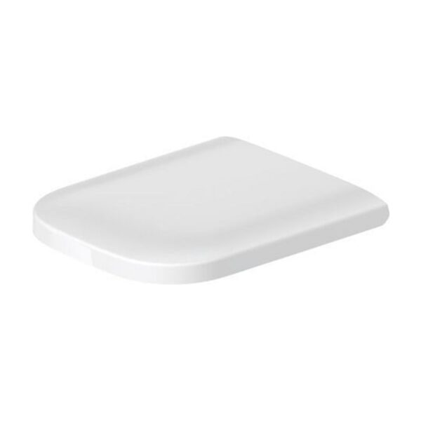 ABATTANT DURAVIT HAPPY DAY BLANC CHARNIERERES INOX – Image 2