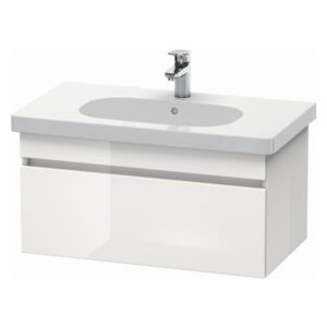 MEUBLE SOUS LAVABO DURASTYLE 80CM BLANC BRILLANT