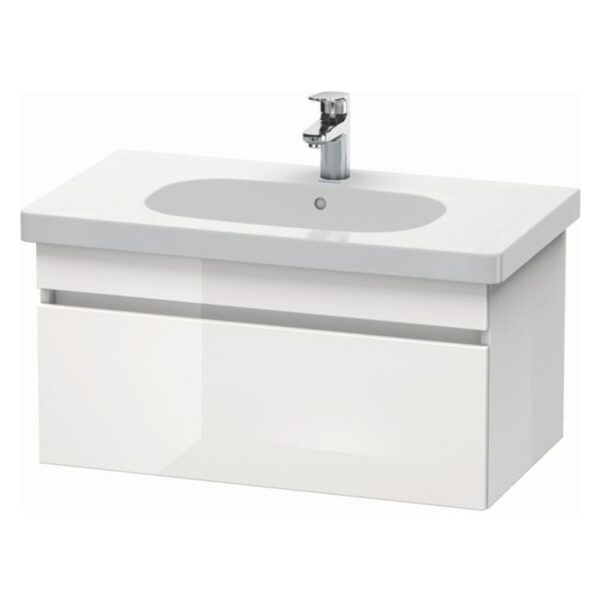 MEUBLE SOUS LAVABO DURASTYLE 80CM BLANC BRILLANT