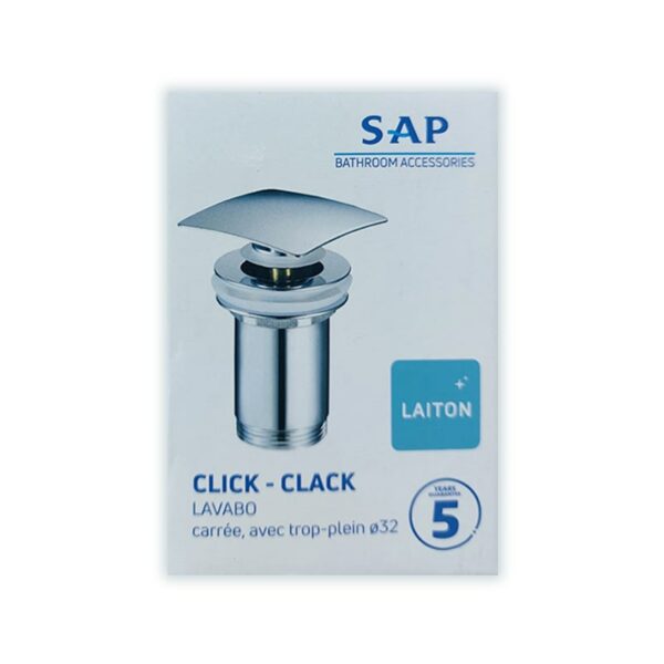 BONDE CLIC-CLAC SAP CARRE CHROME – Image 2