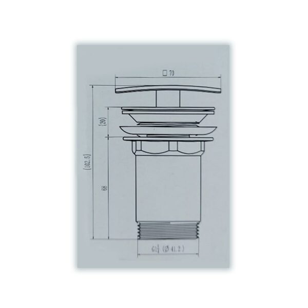 BONDE CLIC-CLAC SAP CARRE CHROME – Image 3