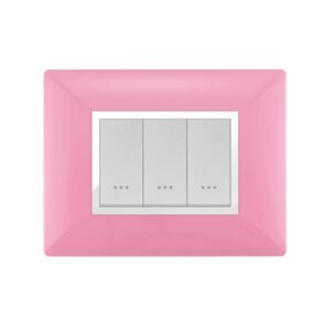 PLAQUE STIEL 703-3RO 3 TROUS ROSE