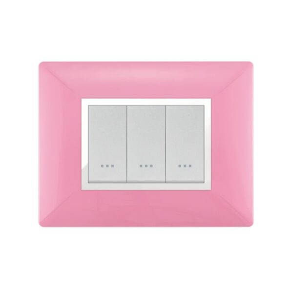 PLAQUE STIEL 703-3RO 3 TROUS ROSE