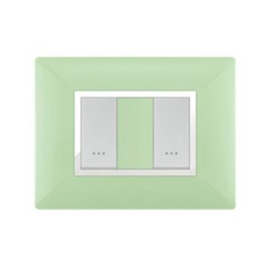 PLAQUE STIEL 703-2VA 2 TROUS VERT