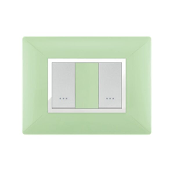 PLAQUE STIEL 703-2VA 2 TROUS VERT