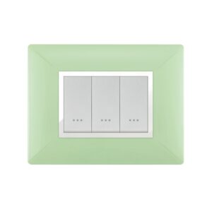 PLAQUE STIEL 703-3VA 3 TROUS VERT