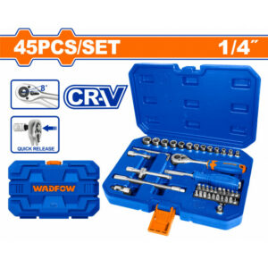 JEU 45 CLE A CLIQUET 1/4" CR-V WST4D45