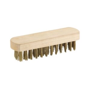 BROSSE METALIQUE MANCHE EN BOIS