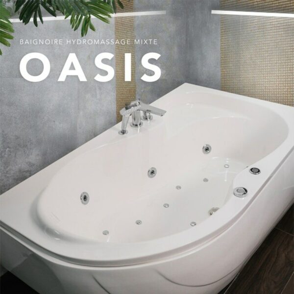 BAIN OASIS HYDRO 160X90 2 MOTEURS DROITE – Image 2